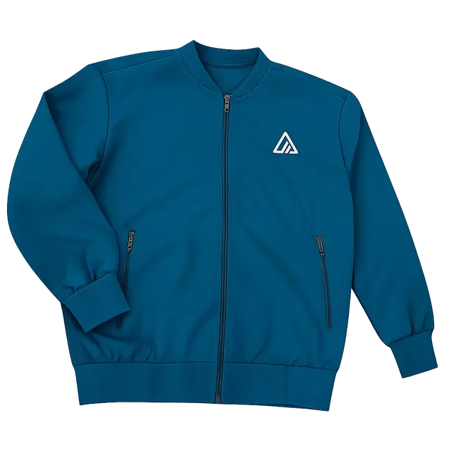 Polyester Jacket for Men, Teal (M)