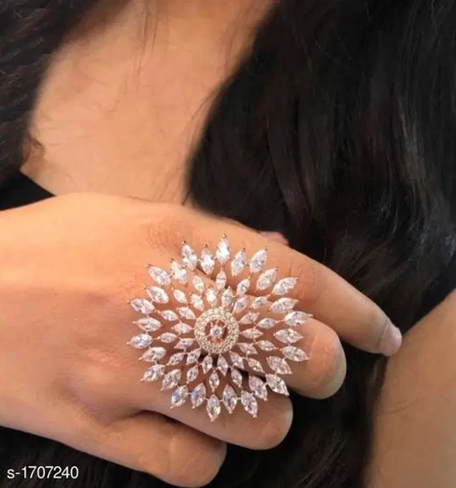 Alloy Ring for Women (Multicolor)