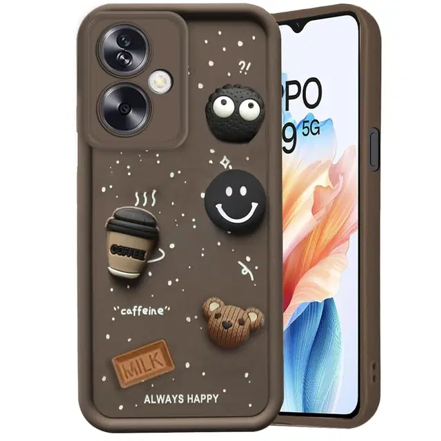 Rubber Mobile Back Cover for Samsung Galaxy A14 (4G) (Brown)