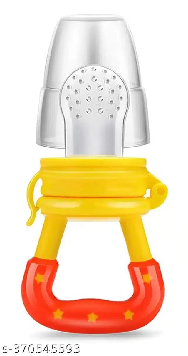 Silicone Nibbler for Infants, Red & Yellow