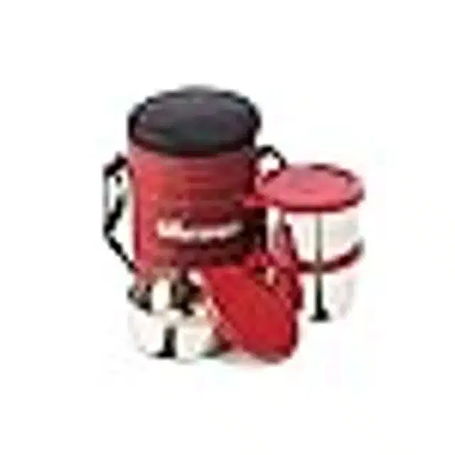 Oliveware Airtight Lunch Box, Red, Set of 1