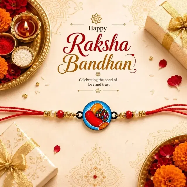 Candy Crush Game Rakhi for Brother