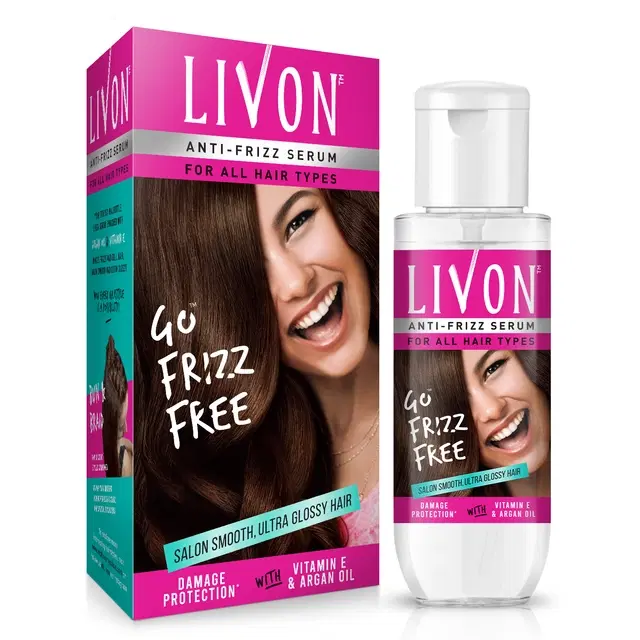Livon Serum for Frizz-free Smooth Hair with Argan Oil & Vitamin E 20 ml