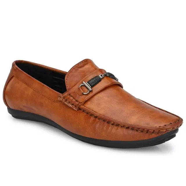 Loafers for Men (Tan, 8)