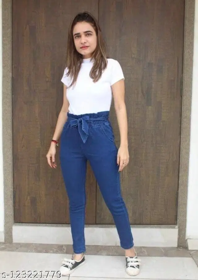Denim Jeans for Women (Blue, 28)