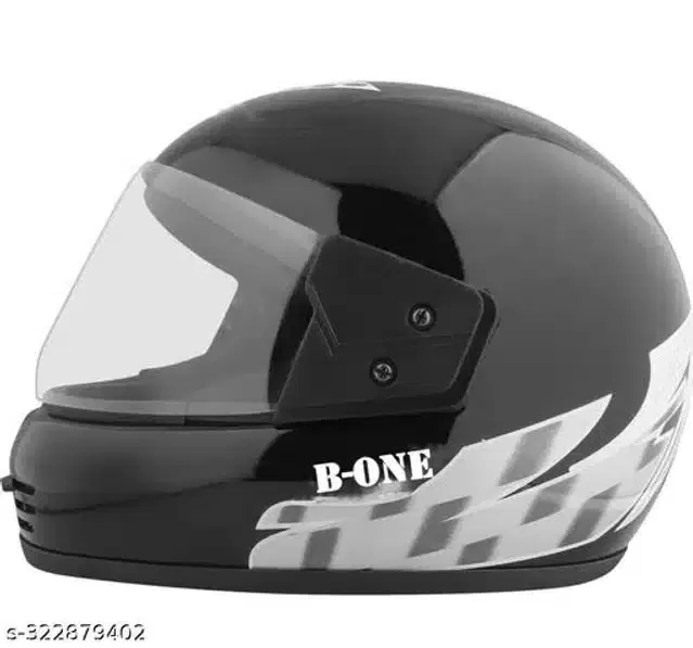 Full Face Helmet for Men & Women, Black & Silver