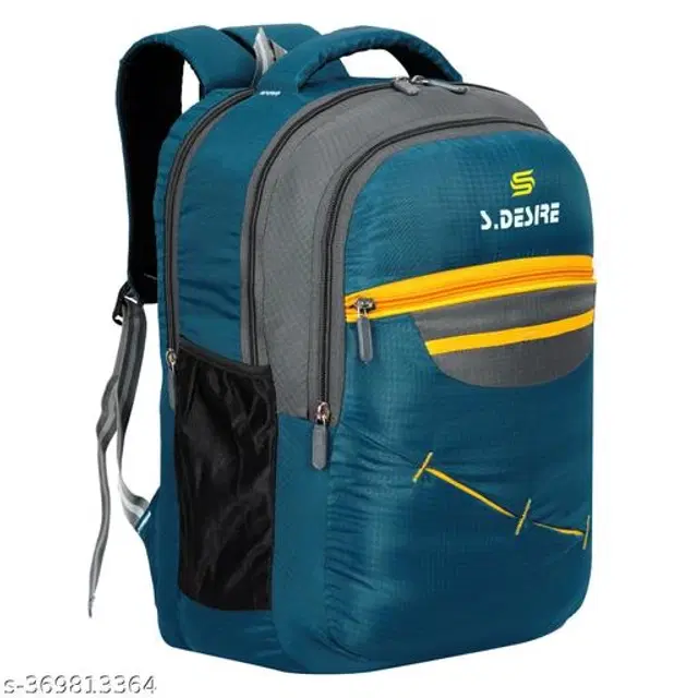 Polyester Backpack for Kids, Teal, 35 L