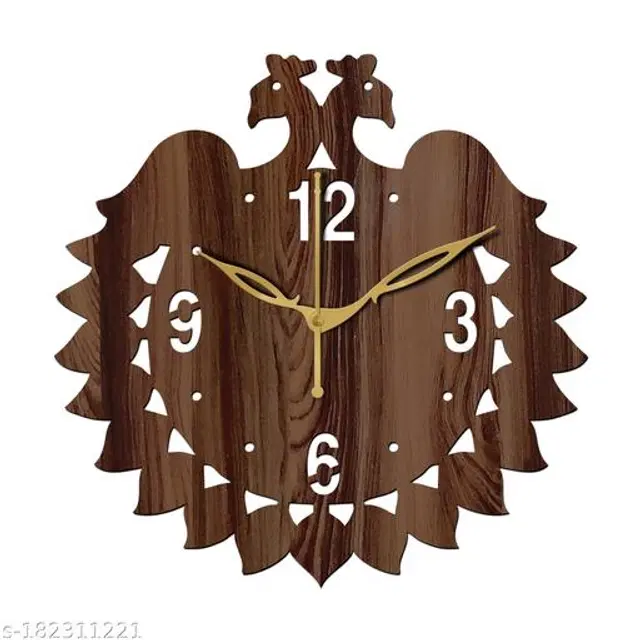 Wooden Wall Clock, Brown