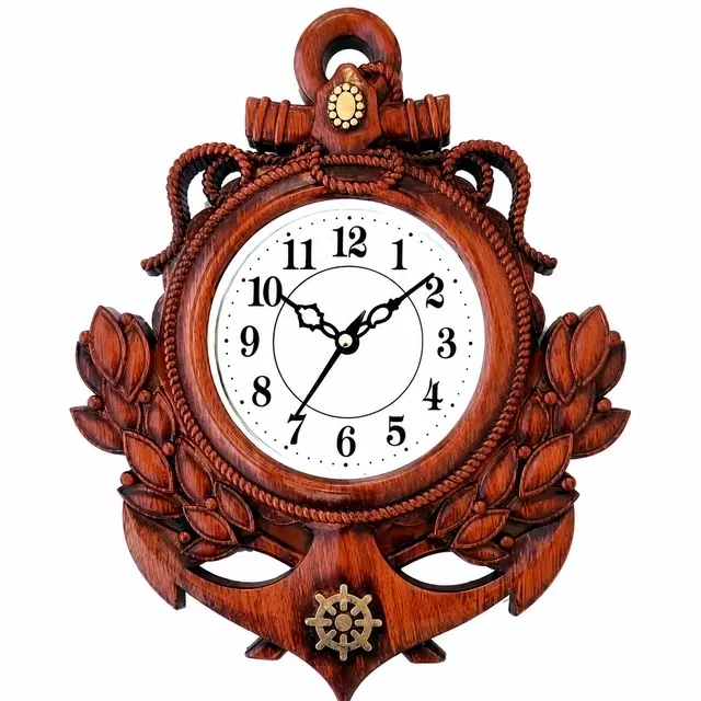 Analog Wall Clock (Brown)
