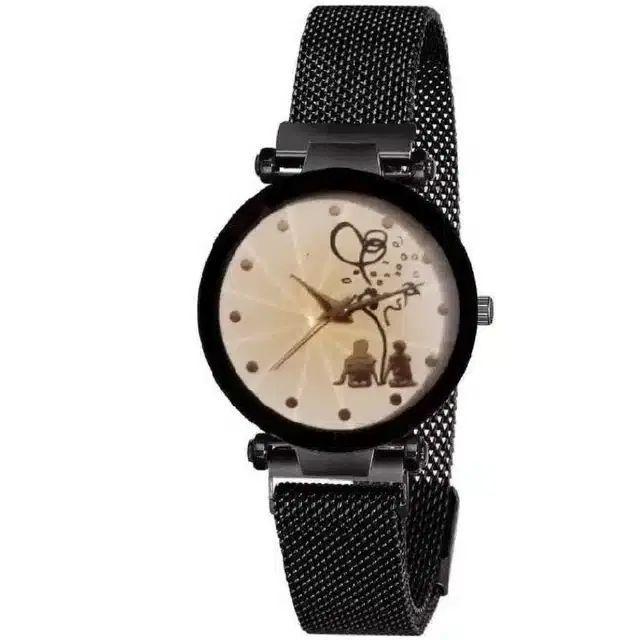 Women's Analog Watches, Pack of 1 (Black)