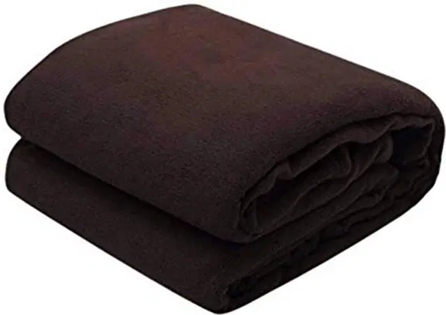 Fleece Blanket, Brown, 60x90 Inches
