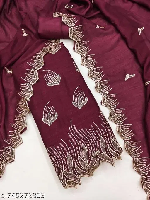 Embroidered Punjabi/All Over Suits for Women (Multicolor, 6.05 meter (M)