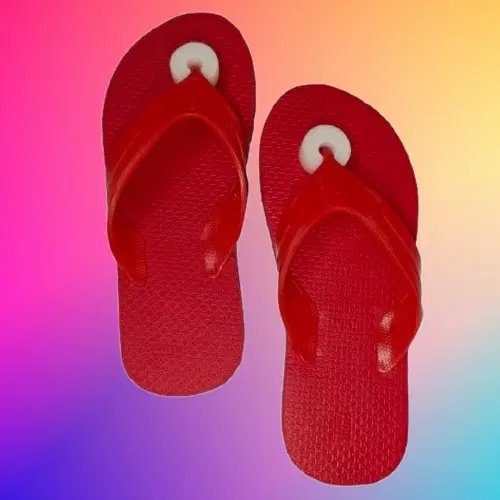 Flipflops for Men (Red, 4)