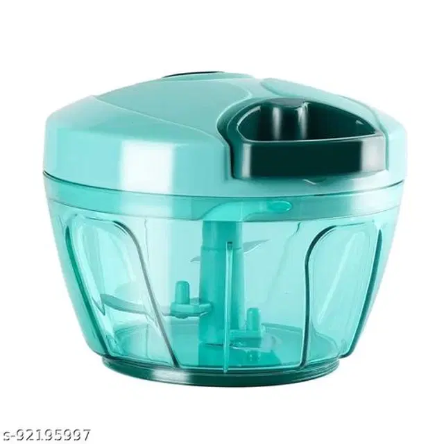 Plastic Vegetable Chopper, Sky Blue, 500 ml