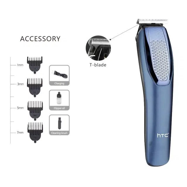 Professional Rechargeable Hair Trimmer for Men & Women, Navy Blue