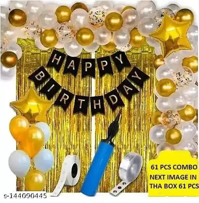 Birthday Decorations Kit, Set of 1, Multicolor