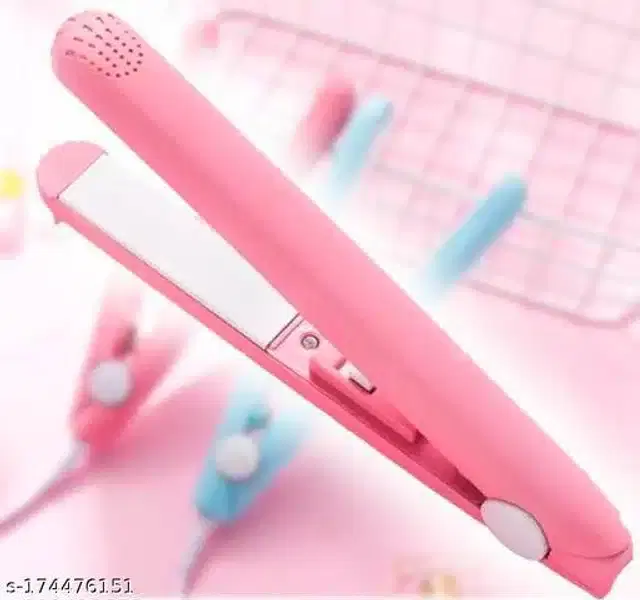 Plastic Hair Straightener, Pink, 1000 W