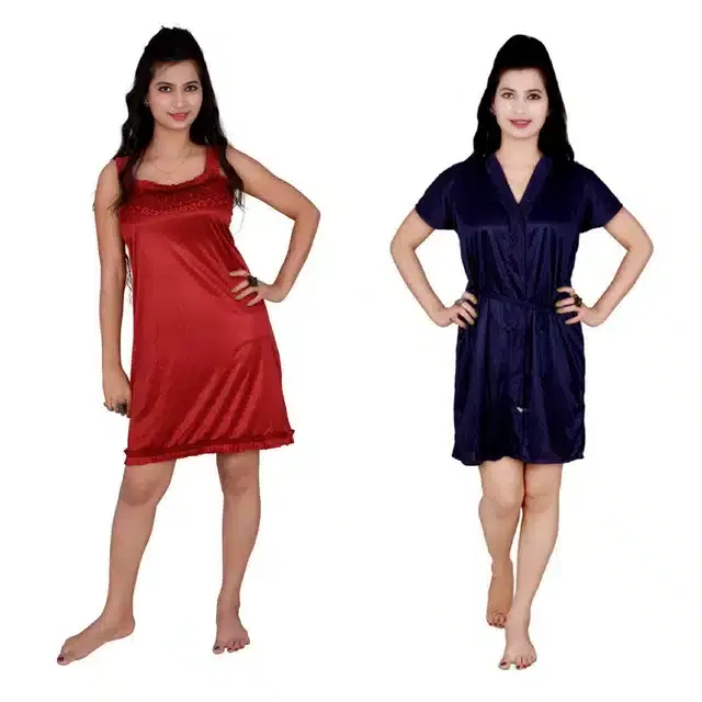 Babydoll for Women, Pack of 2 (Multicolor, Free Size)
