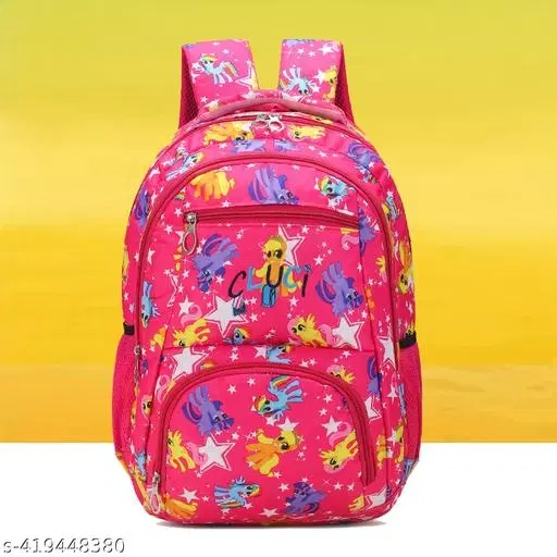 Canvas Backpack Bag, Red