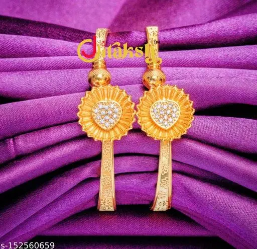 Cuff Arm Sleeves, Pack of 2 (Gold, Free Size)