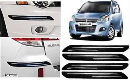 Rubber Car Bumper Protector, Multicolor, Pack of 4