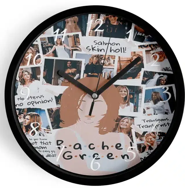 Analog Wall Clock for Home, Multicolor, 7 Inches