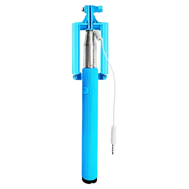 ABS Selfie Stick with Aux Cable, Assorted