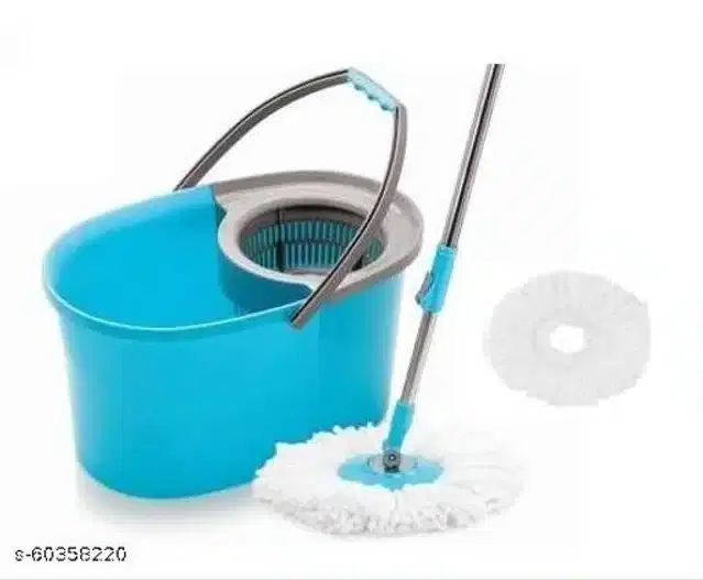 Spin Bucket Mop with 1 Refill, Assorted, Set of 1
