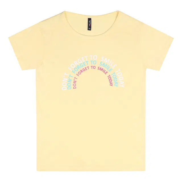 Cotton Printed Tops/Tunics for Girls, Yellow (22)