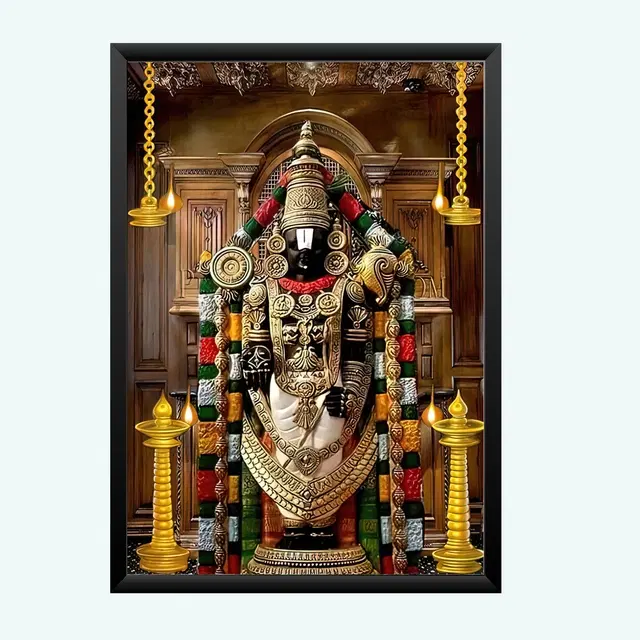 Polyester Photo Frame, Black, 5x7 inches