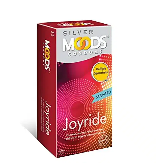 Moods Silver Joyride Condoms for Men, Pack of 12