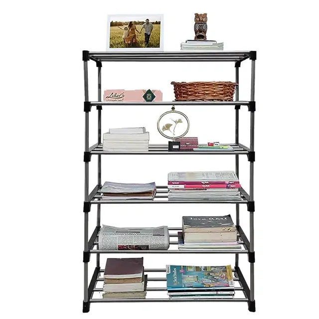 Metal 6 Layer Multipurpose Collapsible Rack, Multicolor