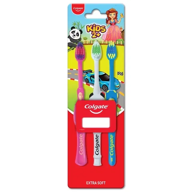 Colgate Kids (2+years) Gentle Soft Toothbrush - 3 Pc