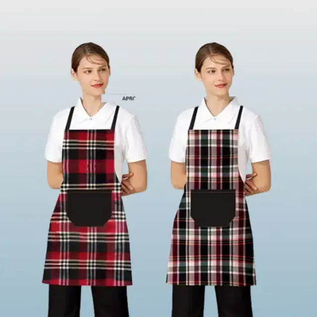 Cotton Kitchen Aprons, Multicolor, Pack of 2