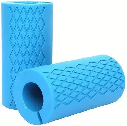 Silicone Dumbbell Handle Grip sleeves, Blue