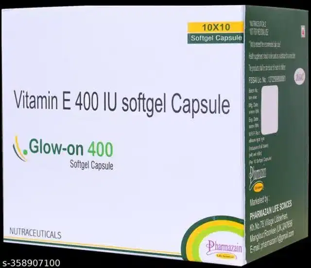 Vitamin E 400 Softgel Capsules, Pack of 100