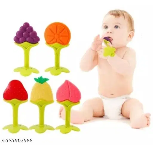 Set Of 5 Baby Silicone Teether Food Grade Safe Material