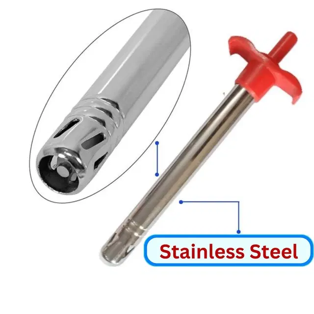 The Dark Wolf Non Stop Spark,Unbreakable,Long Life Gas Lighter For Kitchen Stove. Heart Shape Stainless Steel., Multicolor Gas Lighters