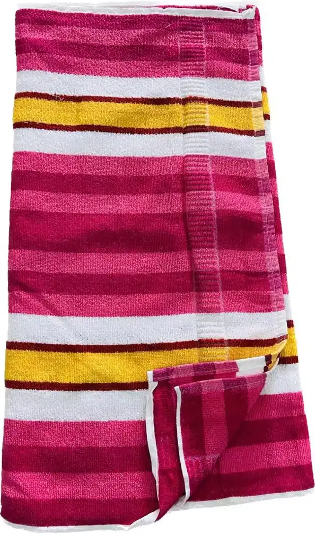 Microfiber Striped Bath Towels, Multicolor