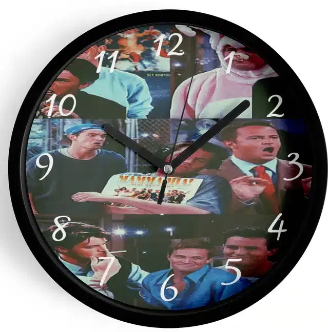 Analog Wall Clock for Home, Multicolor, 7 Inches