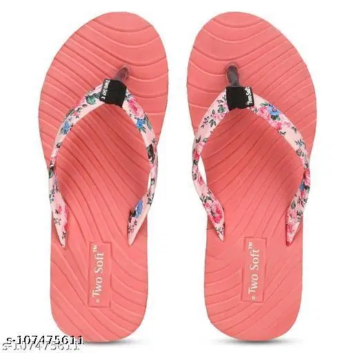 EVA Flip-flops for Women (Peach, 4)