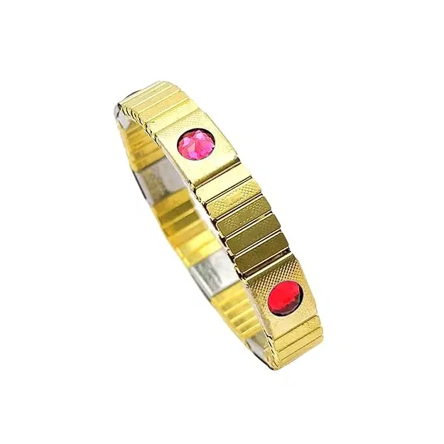 Blood Pressure Control Magnetic Bracelet, Red & Gold
