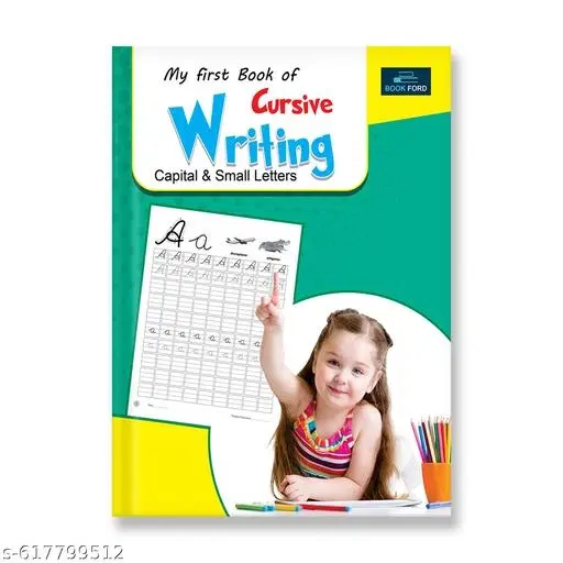 My First Book of Cursive Writing – Capital & Small Letter Practice Book for Kids | Handwriting Workbook, Skill-Building, Early Learning, Brain Development, Kindergarten & Nursery Activity