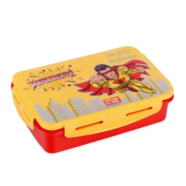 DREAM HOME Lock n Lock School Lunch Box, Boy's Character, 800 ml, Pack of 1
