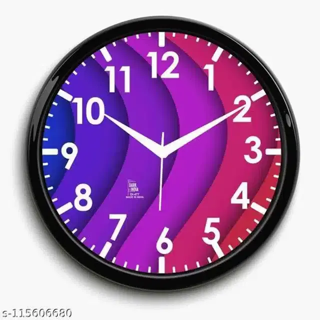 Designer Analog Wall Clock, Multicolor