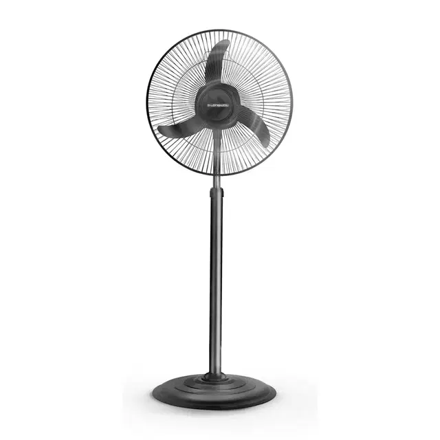 Longway Bolt P1 400 mm 3 Blade Pedestal Fan, Ultra High Speed | Black |