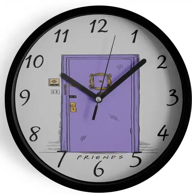 Analog Wall Clock for Home, Multicolor, 7 Inches