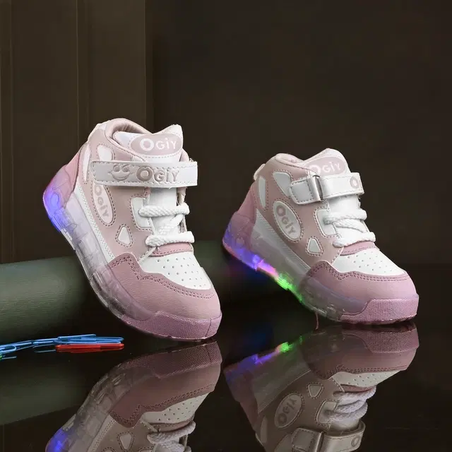 Casual Shoes for Boys, Pink (7C)