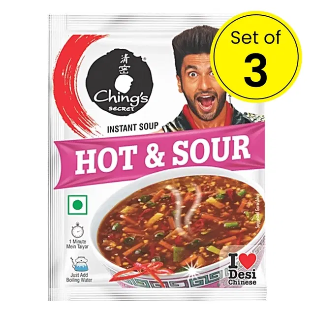 Ching's Instant Hot & Sour Soup 3X12 g (Pack Of 3)