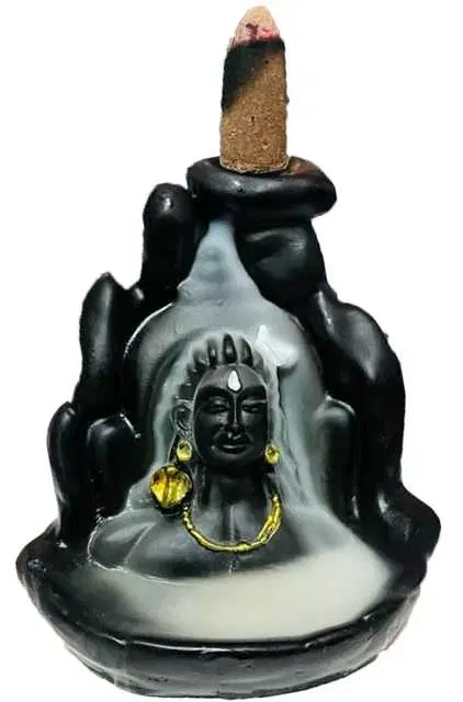 Lord Adiyogi Mahadev Cone Incense Holder, Black, Hv-01